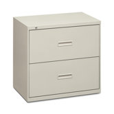 2-Drawer Lateral File W/Lock, Light Gray