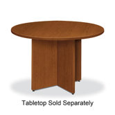 Base, for Round Table, 29-1/8" H, Bourbon Cherry