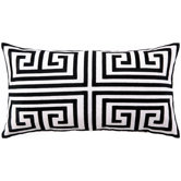 Greek Key Linen Pillow