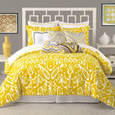 Ikat 3 Piece Duvet Set