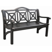 Concord Cast Aluminum Camelback Park Bench