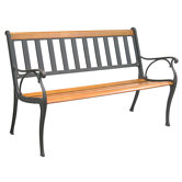 Mission Cast Iron Park Bench