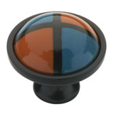 Southwestern Ceramic Insert Quadrant Knob
