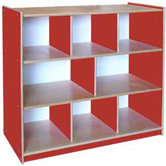 Classroom Color Three Shelf Storage Unit