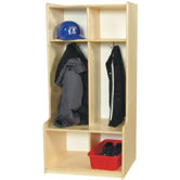 Two Section Bench Locker
