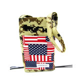 Camouflage and US Flag Crutch Bag