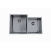 Micro Series 20.5" x 33.5" Double Bowl Undermount Stainless Steel Kitchen Sink