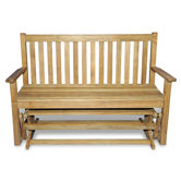 Teak Glider Garden Bench