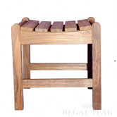 Teak Single Foot Stool