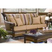 Pacifica Wicker Sofa with Cushions