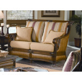 Pacifica Wicker Loveseat with Cushions