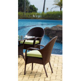 Bahia Bistro Wicker Dining Arm Chair