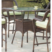 Key West High Wicker  Dining Table
