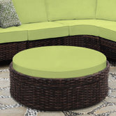 South Sea Rattan Outdoor Ottomans