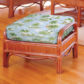 South Sea Rattan Ottomans