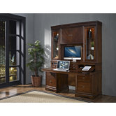 Madison Credenza Desk with Hutch