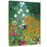 Gustav Klimt ''Farm Garden'' Canvas Art