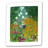 Gustav Klimt "Farm Garden" Canvas Wall Art
