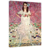 Gustav Klimt ''Eugenia Primavesi'' Canvas Art