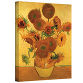 Vincent Van Gogh ''Vase with Fifteen Sunflowers'' Canvas Art