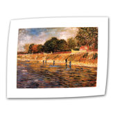 Vincent van Gogh "Banks of the Seine" Canvas Wall Art