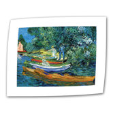 Vincent van Gogh "Bank of the Oise at Auvers" Canvas Wall Art