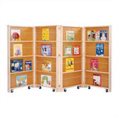 Mobile Library 48" H Bookcase - 4 Sections