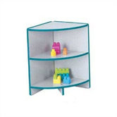 KYDZ Curves 24" H Rainbow Accents Corner Bookcase