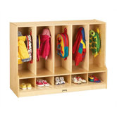 KYDZ Toddler Coat Locker with Step - Rectangular (48" x 17.5")