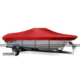 Fish and Ski Style Boat Cover with Walk-Thru Windshields