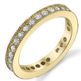 Sterling Silver Cubic Zirconia Wedding Band