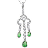 .925 Sterling Silver Brilliant Cut Cubic Zirconium Pendant