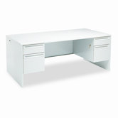 38000 Series Double Pedestal Desk, 72" Wide
