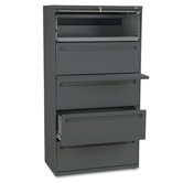 700 Series Five-Drawer Lateral File w/roll-Out & Posting Shelf, 36w, CCY