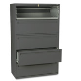 700 Series Five-Drawer Lateral File w/roll-Out & Posting Shelves, 42w, CCY