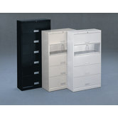 600 Series 5 Shelf Open Letter File With Receding Doors