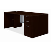Attune Computer Desk with Right Pedestal