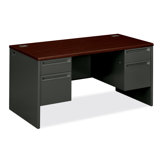 38000 Series 60" W Double Pedestal Executive Desk