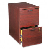 10500 Series Mobile File/File Pedestal, 28h, Mahogany
