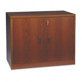 10500 Series Cabinet w/Doors, Adjustable Shelf, 36 x 20 x 29-1/2, Mahogany