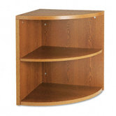 10500 Series End Cap Bookshelf, 2 Shelves, 24w x 24d x 29-1/2h, Medium Oak