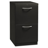 Flagship Mobile File/File Pedestal, Arch Pull, 19-7/8d, Light Gray