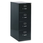 210 Series Four-Drawer, Full-Suspension File, Legal, 28-1/2d, Black