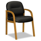 2190 Pillow-Soft Wood Series Guest Arm Office Chair