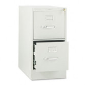 310 Series Two-Drawer, Full-Suspension File, Letter, 26-1/2d, Light Gray