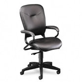 4700 Series Mobius Task Seating High-Back Swivel Chair, Black Leather
