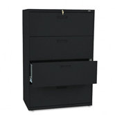 500 Series Four-Drawer Lateral File, 36W X53-1/4H X19-1/4D
