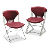 Olson Flex Stacker Chair, Garnet, Four/Carton