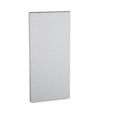 Simplicity II Series Panel, 100% Polyester, 25-1/2w x 1-1/2d x 53h, Alumina GY