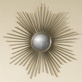 Mini Sunburst Mirror in Nickel